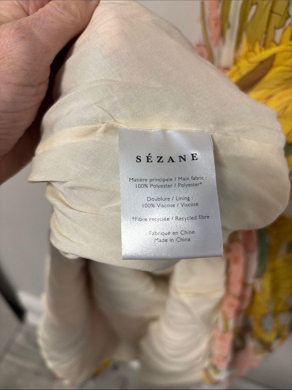 Sezane NWT Pleated Floral Ruffle Midi Dress. Rachelle Dress in Boho 70s print - Picture 11 of 12